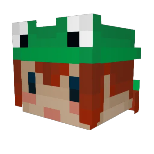 danimalsandrew Minecraft avatar head, 3D render