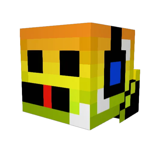 danimarkr2d2 Minecraft avatar head, 3D render