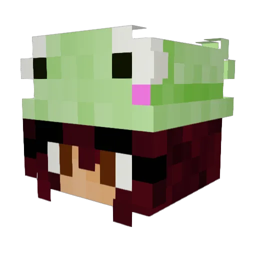 danimol Minecraft avatar head, 3D render