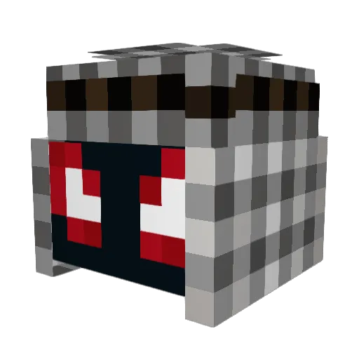 daniolaie Minecraft avatar head, 3D render