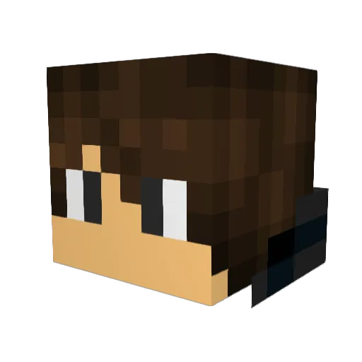 daniph Minecraft avatar head, 3D render