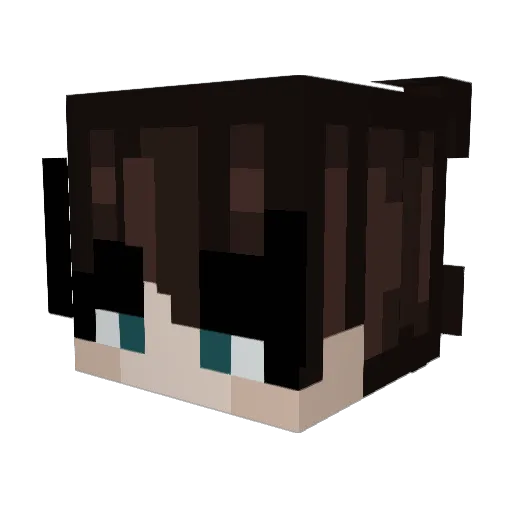 daniprx Minecraft avatar head, 3D render