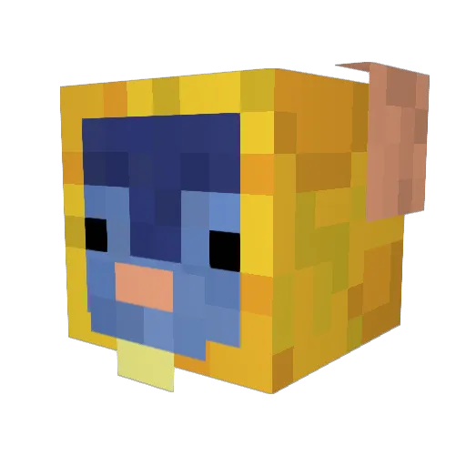 danisawr Minecraft avatar head, 3D render