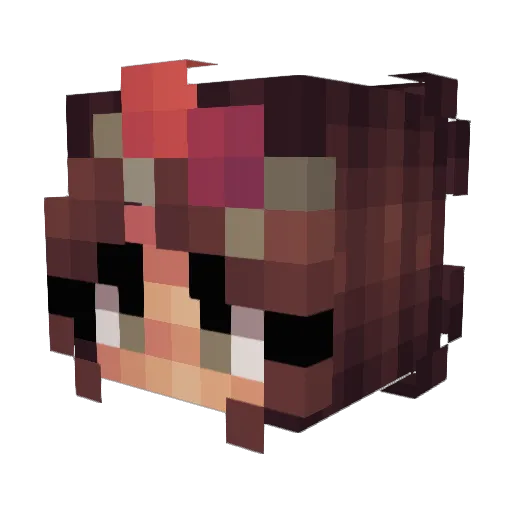 danishrug Minecraft avatar head, 3D render