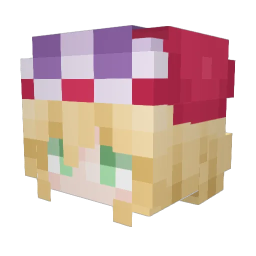 danisudesu Minecraft avatar head, 3D render