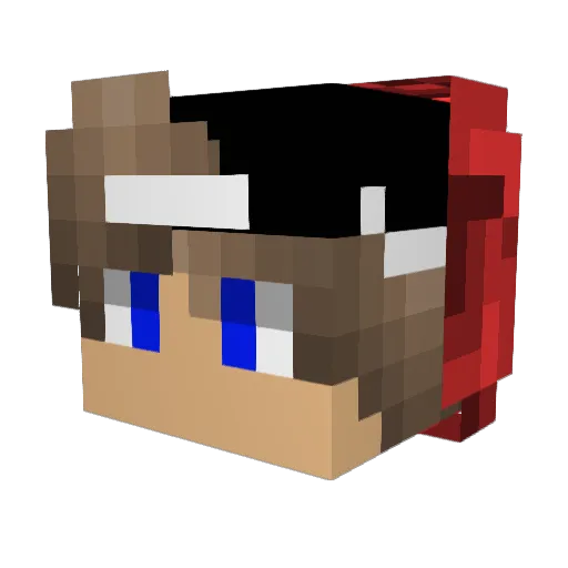 danitoo_ Minecraft avatar head, 3D render