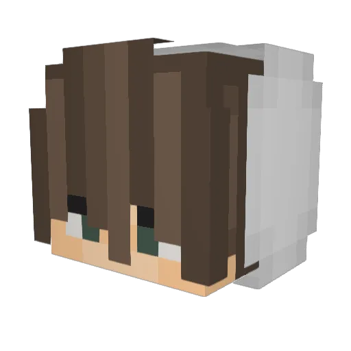 danjakes Minecraft avatar head, 3D render