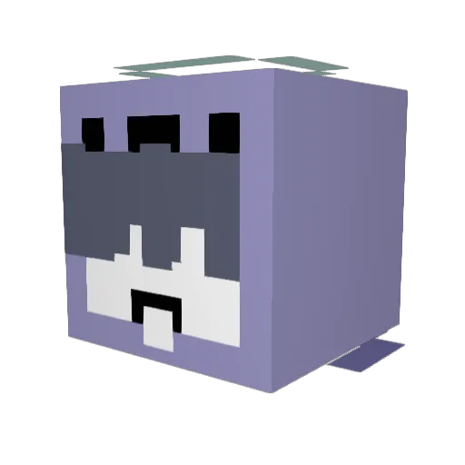 danjjakz Minecraft avatar head, 3D render