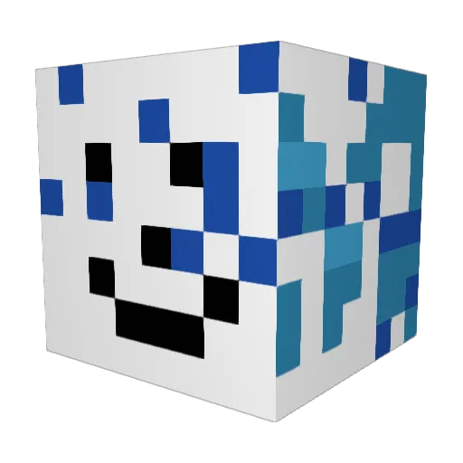 dankdangles08 Minecraft avatar head, 3D render