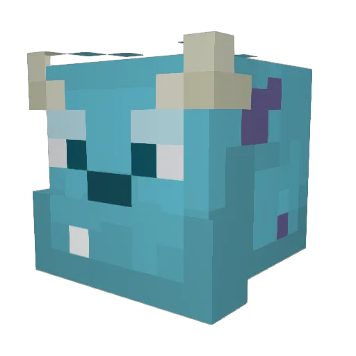 dankedapple Minecraft avatar head, 3D render