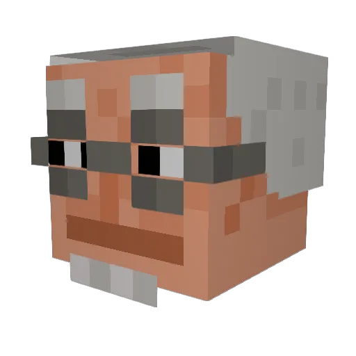 dankestmemes Minecraft avatar head, 3D render