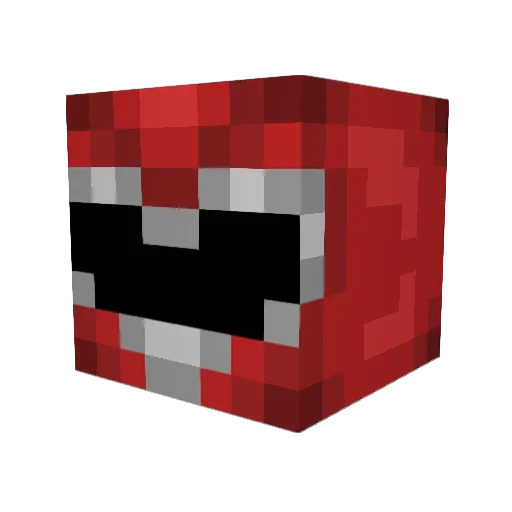 dankmaster Minecraft avatar head, 3D render