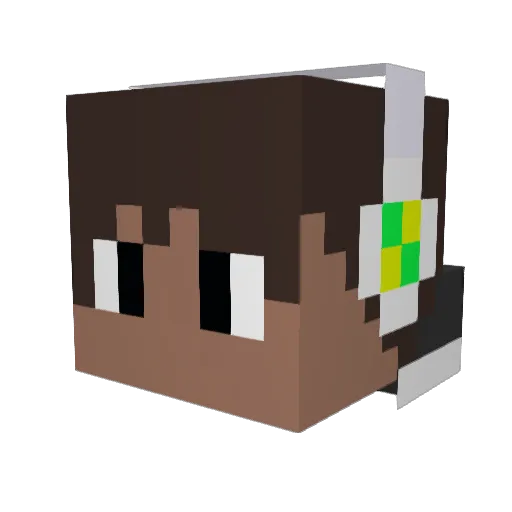 danko26 Minecraft avatar head, 3D render
