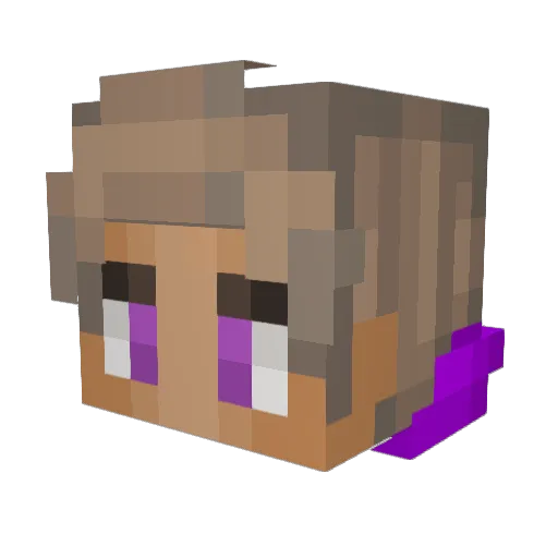 dankonopka Minecraft avatar head, 3D render