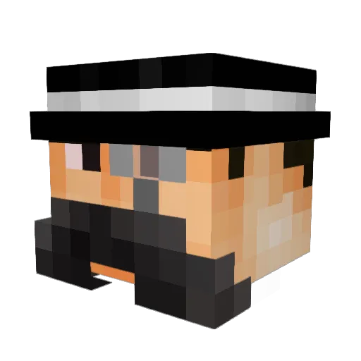 danmatt1996 Minecraft avatar head, 3D render