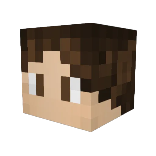 dann_13 Minecraft avatar head, 3D render