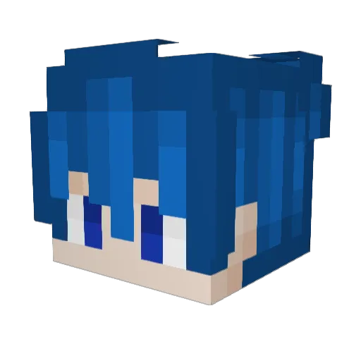 dannalase Minecraft avatar head, 3D render