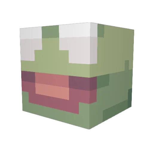 dannialwu Minecraft avatar head, 3D render
