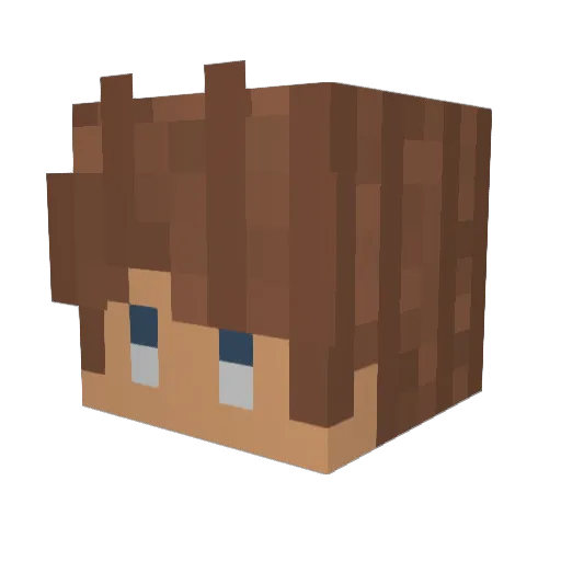 danniboi_ Minecraft avatar head, 3D render