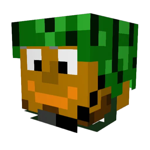 dannieb1996 Minecraft avatar head, 3D render