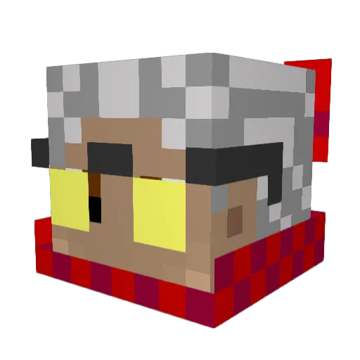 dannnark Minecraft avatar head, 3D render
