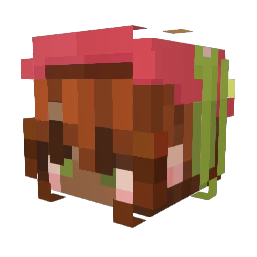danny2themoon Minecraft avatar head, 3D render