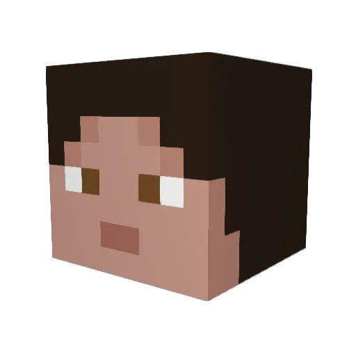 danny945 Minecraft avatar head, 3D render