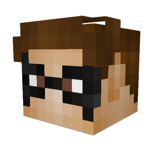 dannyc54 Minecraft avatar head, 3D render