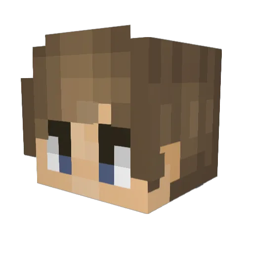 dannyel Minecraft avatar head, 3D render