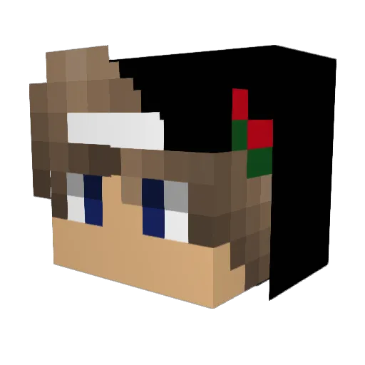 dannyert Minecraft avatar head, 3D render