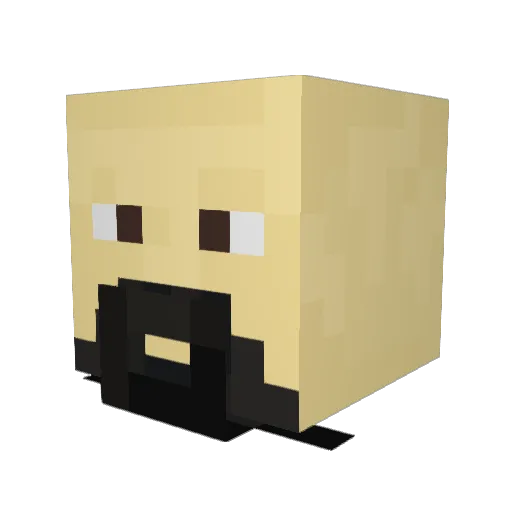 dannyjiahui0126 Minecraft avatar head, 3D render