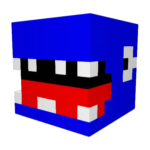 dannyjk9 Minecraft avatar head, 3D render