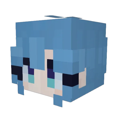 dannylape Minecraft avatar head, 3D render