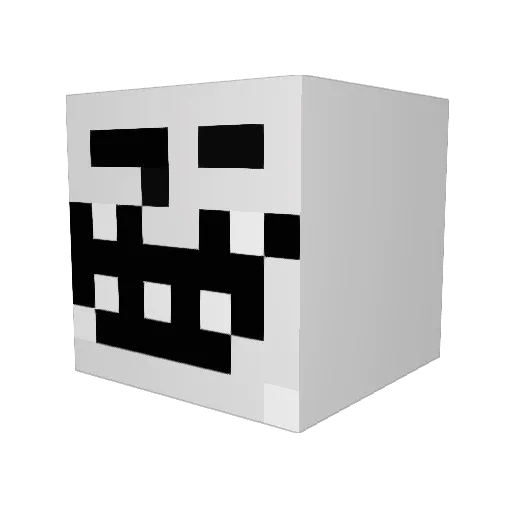 dannymuffinz Minecraft avatar head, 3D render