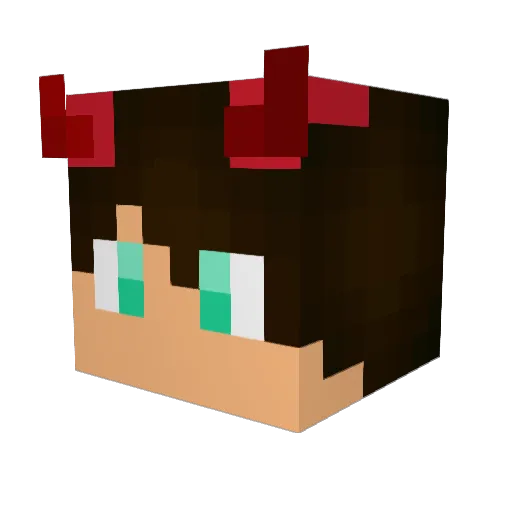 dannysbk Minecraft avatar head, 3D render