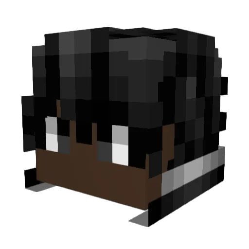dannzo07 Minecraft avatar head, 3D render