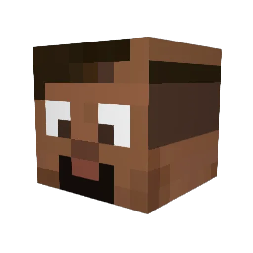 danonesep Minecraft avatar head, 3D render