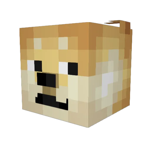 danosky Minecraft avatar head, 3D render