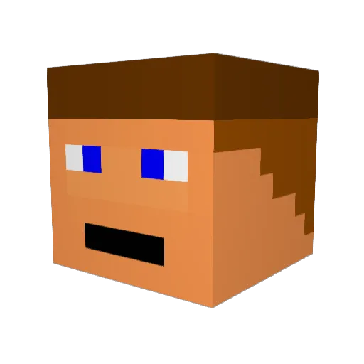 danparkes96 Minecraft avatar head, 3D render