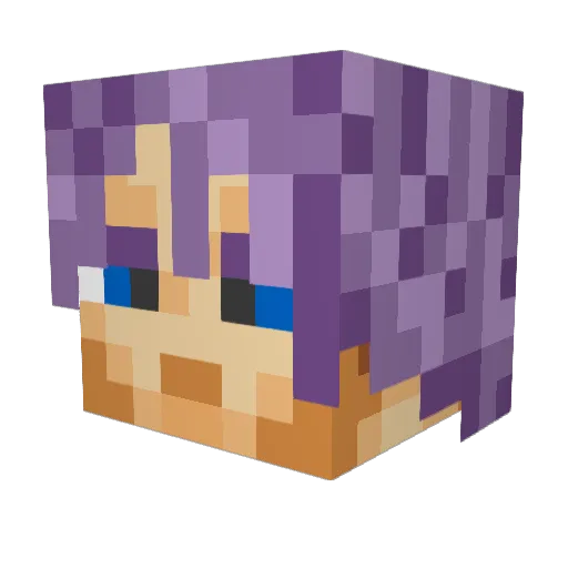 danph4 Minecraft avatar head, 3D render