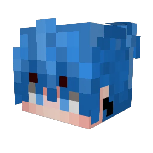dansan123 Minecraft avatar head, 3D render