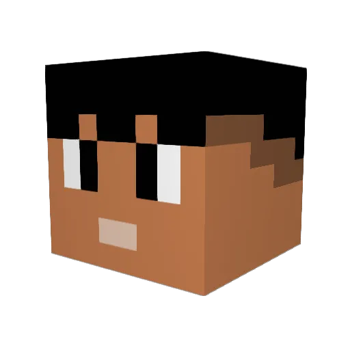 dansen_st Minecraft avatar head, 3D render