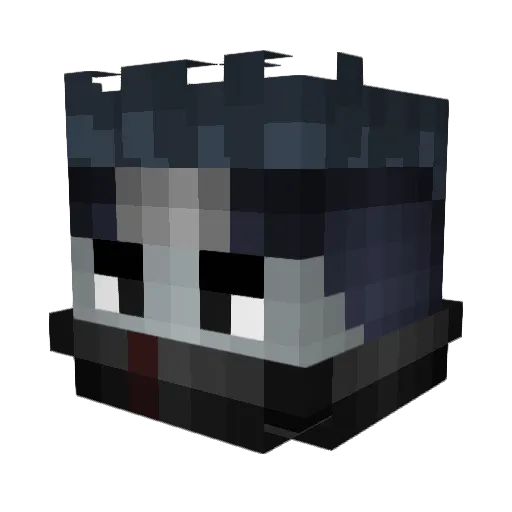 danskullz Minecraft avatar head, 3D render