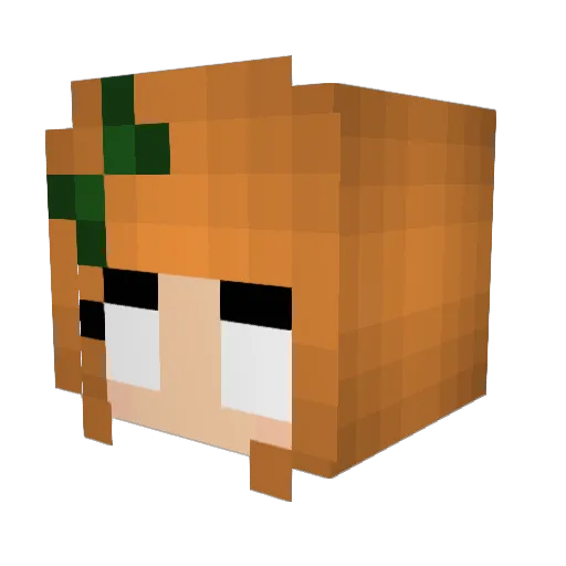 dansoma Minecraft avatar head, 3D render