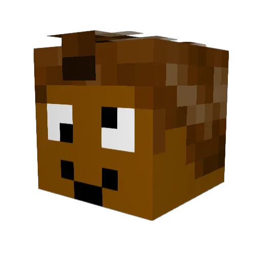 danstermoo Minecraft avatar head, 3D render