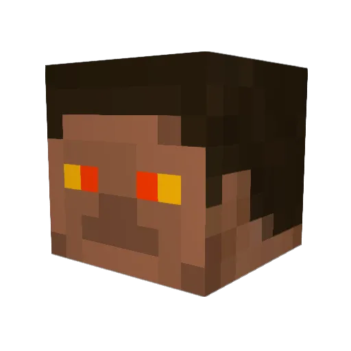 dante538 Minecraft avatar head, 3D render