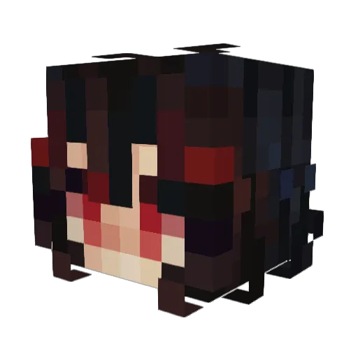danteblack67 Minecraft avatar head, 3D render