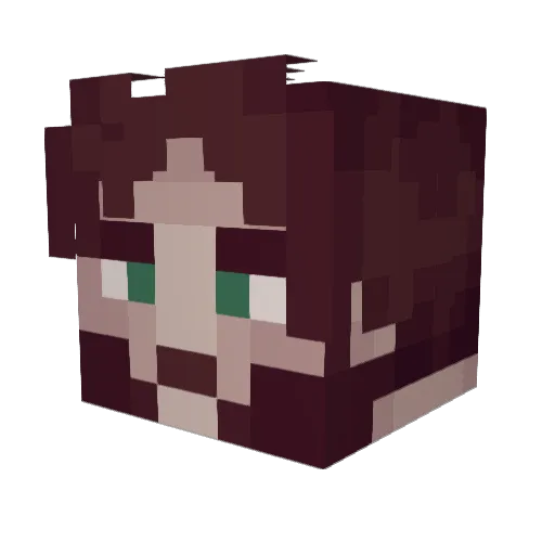 danth30 Minecraft avatar head, 3D render