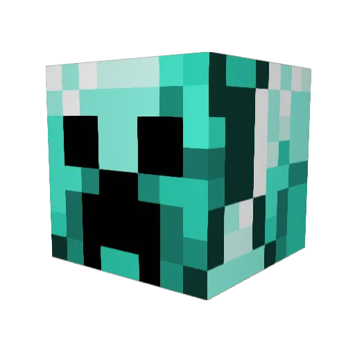 dantheman0005 Minecraft avatar head, 3D render
