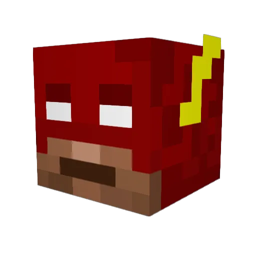 dantheman3028 Minecraft avatar head, 3D render